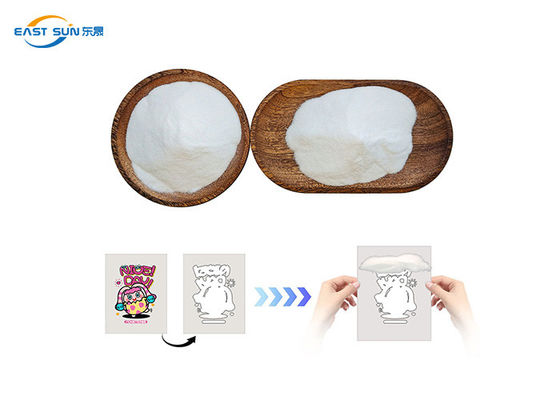 Премиальный белый TPU DTF Клейкий порошок Высшая эластичность 80-170μm Размер зерна для печати DTF-трансфер